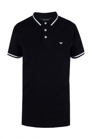 Logo-embroidered polo, zdjęcie 1 Logo-embroidered polo od Emporio Armani